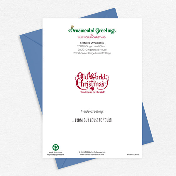 Gingerbread Houses Christmas Card