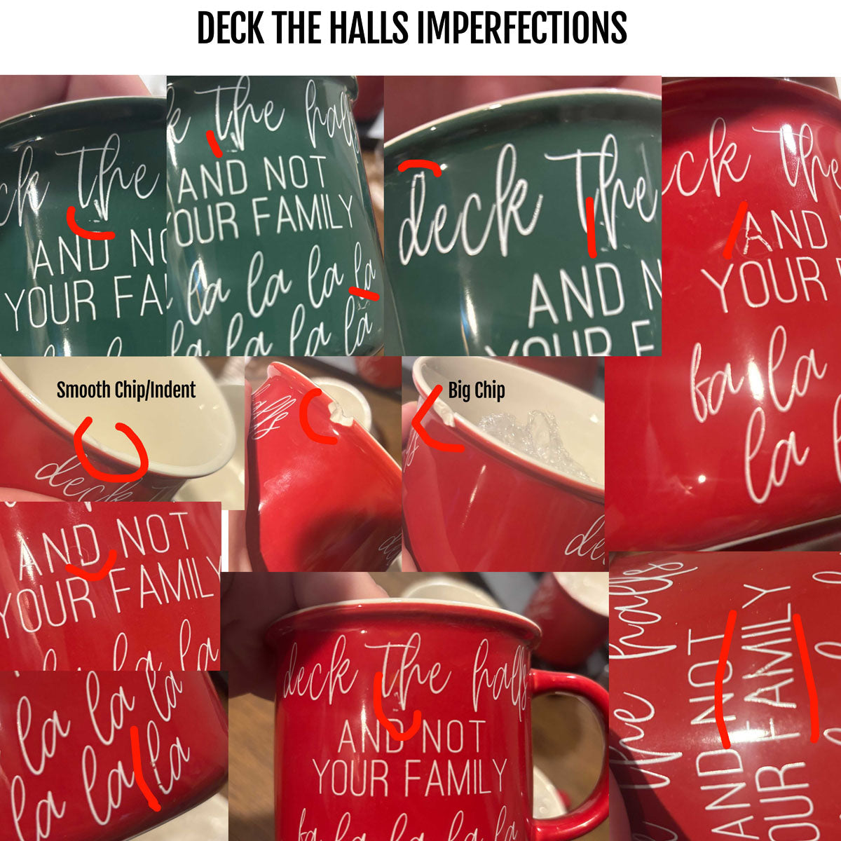 IMPERFECT Christmas Mugs