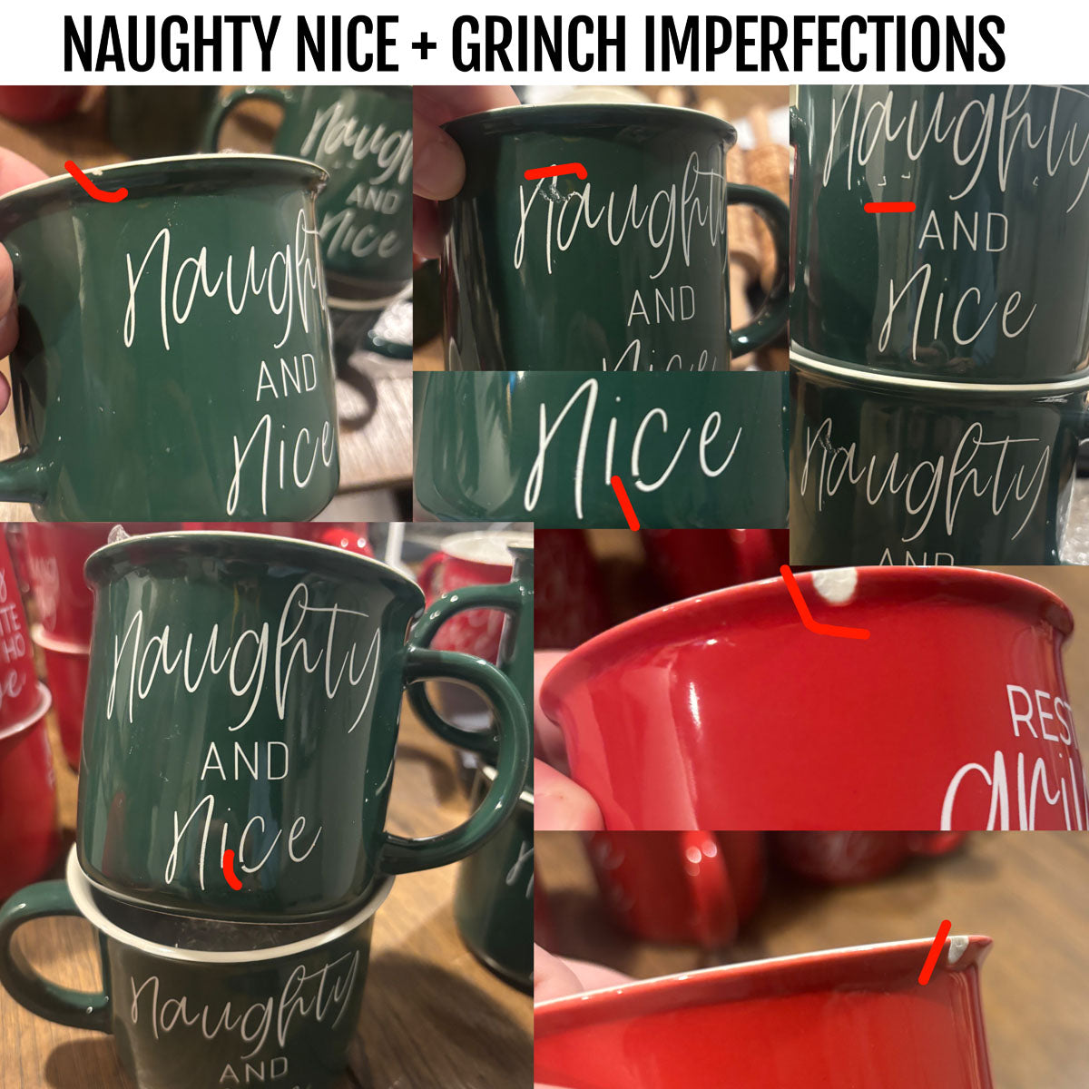 IMPERFECT Christmas Mugs