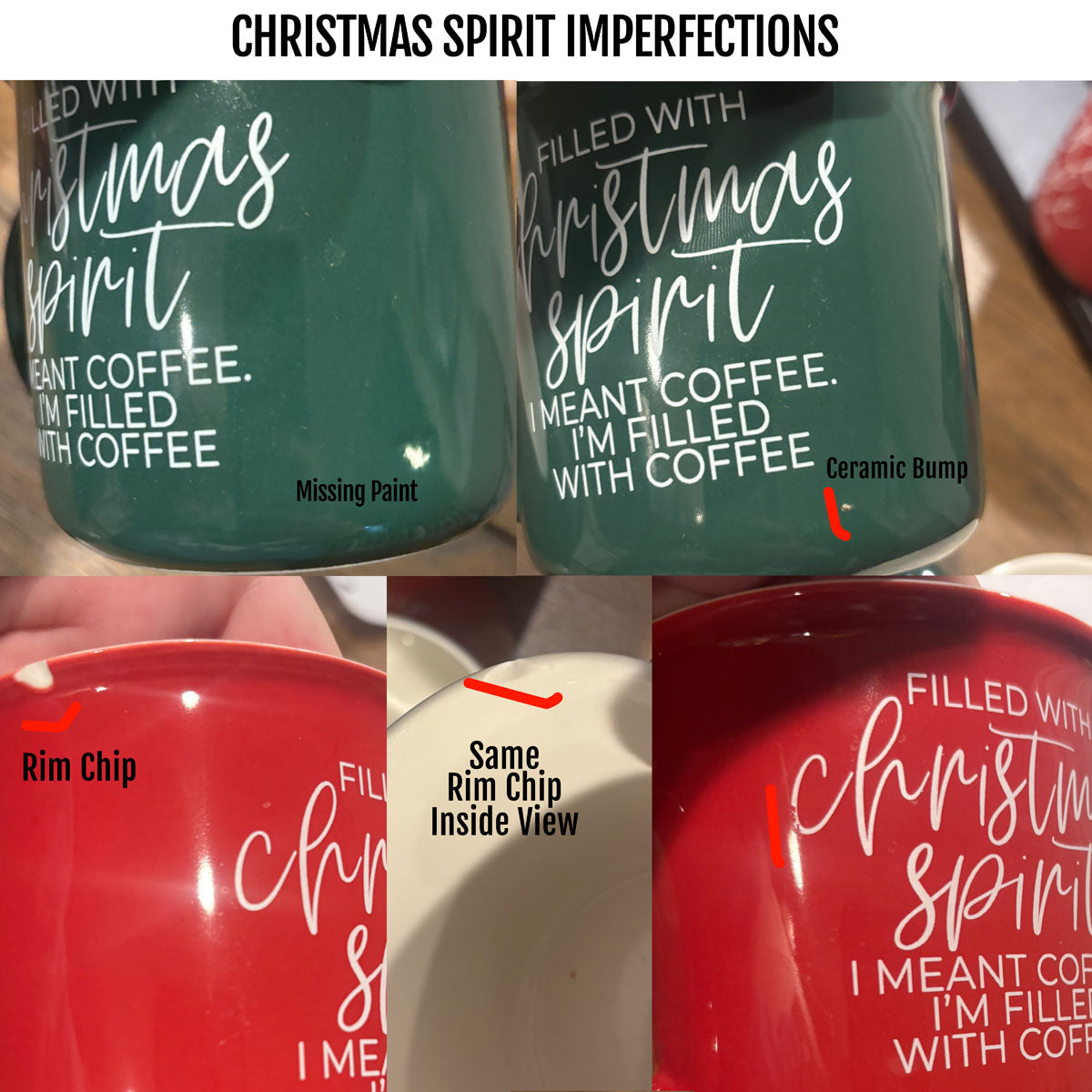IMPERFECT Christmas Mugs